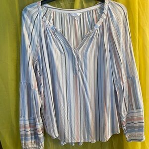 Time and Tru XXXL (22) long sleeve shirt with decorative sleeves.